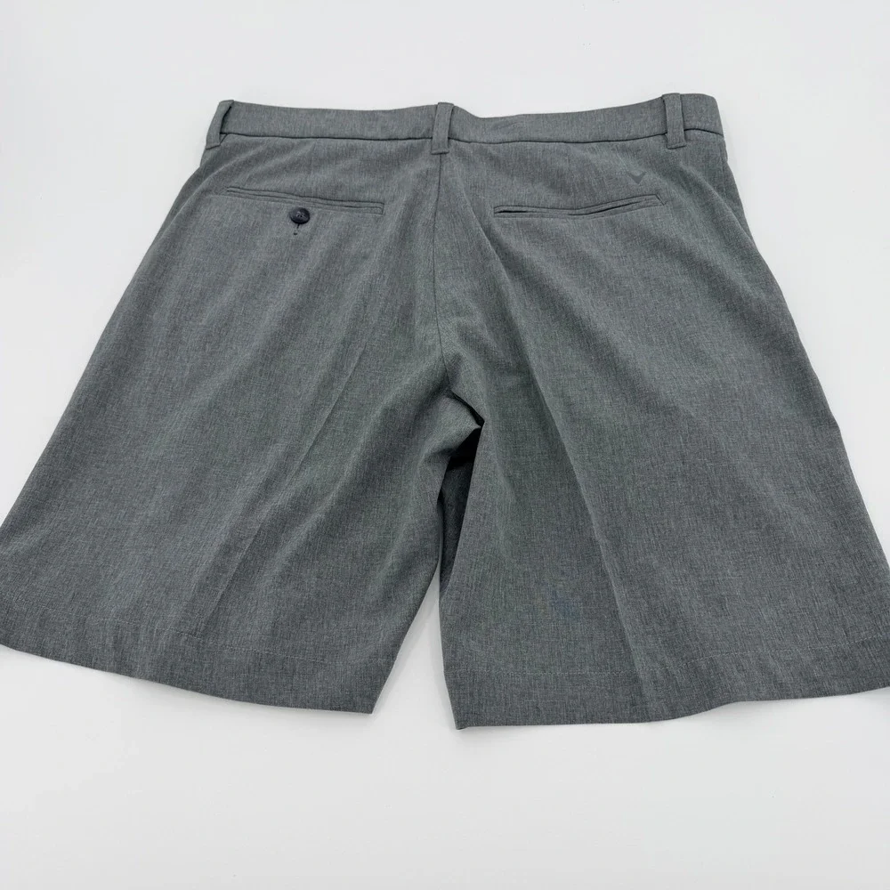 Callaway Mens Heather Gray Golf Shorts Stretch Performance Size 34‎